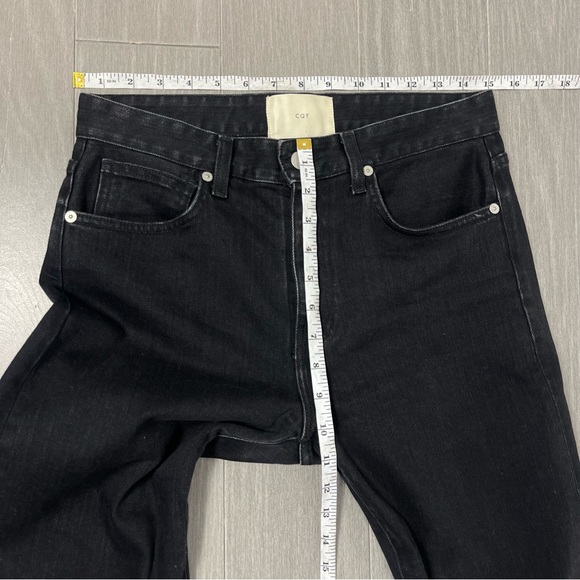 CQY Icon in Unify High Rise Slim Jean Black Salvage Denim Size 27 - Picture 15 of 16
